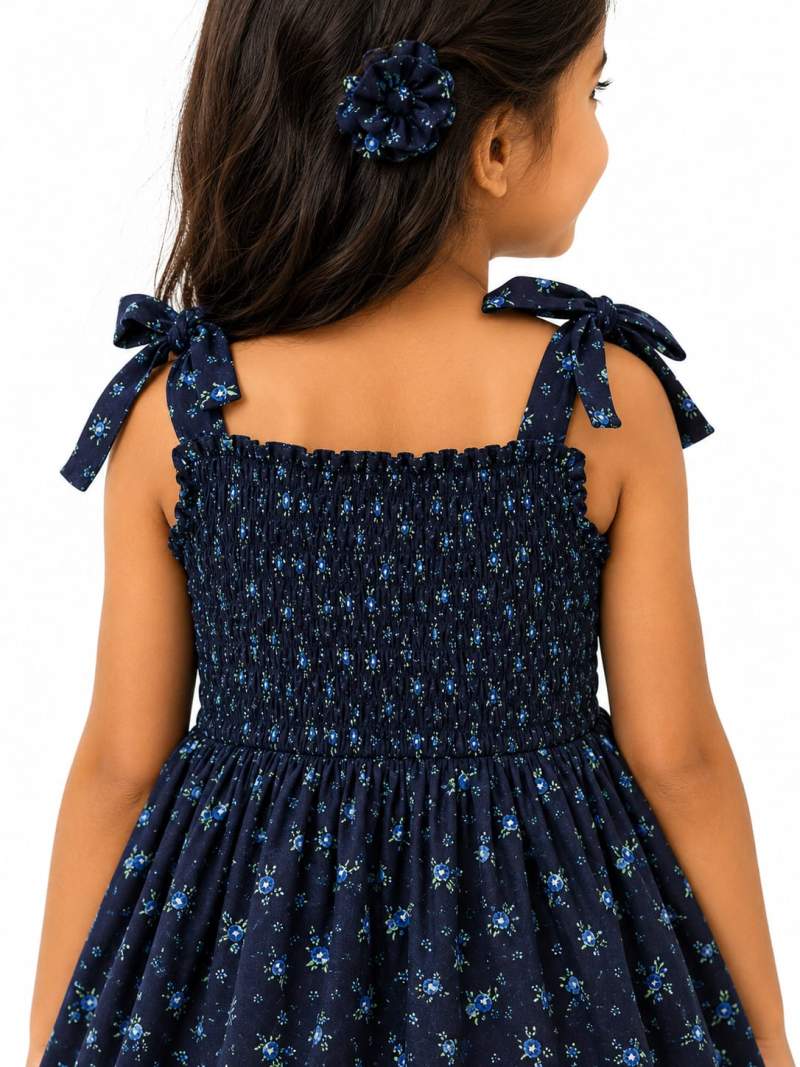 Little Blue Meadow - Hand-Smoked Dress - Image 4