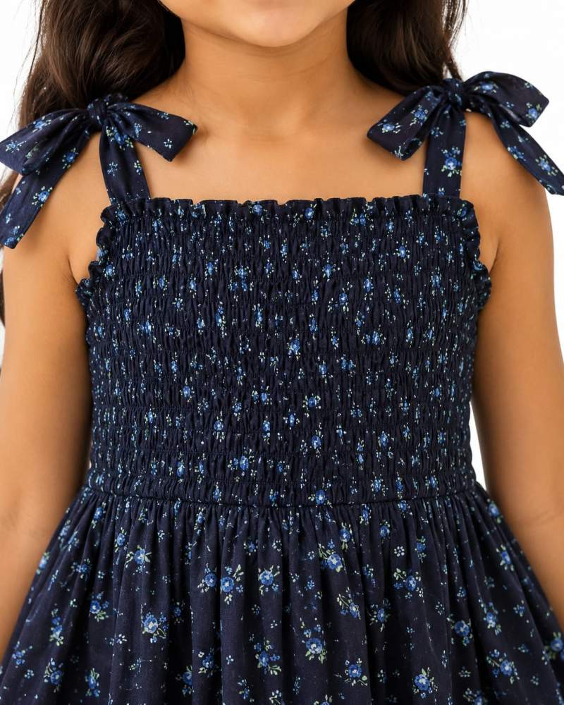Little Blue Meadow - Hand-Smoked Dress - Image 3