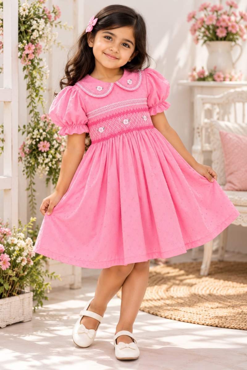 Pink Blossom - Hand-Smoked Dress - Image 6