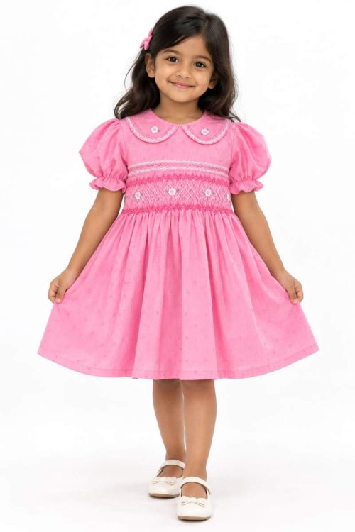 Pink Blossom – Hand-Smoked Dress